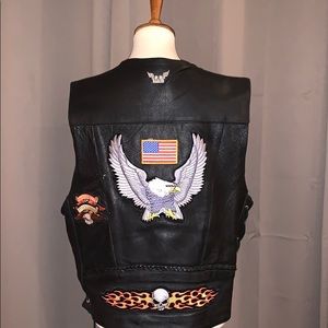 Leather Sturgis Biker Vest
